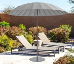 Leco Shanghai Sonnenschirm*, Ø 270 cm, hellgrau