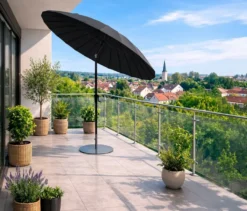 Leco Shanghai Sonnenschirm*, Ø 270 cm, anthrazit