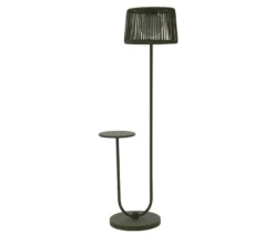 Leco Solar Stehleuchte mit integriertem Tisch, grün