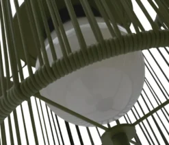 Leco Solar Stehleuchte mit integriertem Tisch, grün