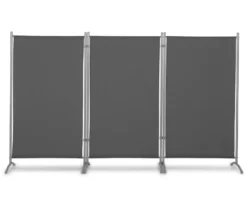 Leco Stellwand, 3-teilig, anthrazit