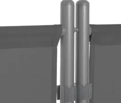 Leco Stellwand, 3-teilig, anthrazit