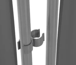 Leco Stellwand, 3-teilig, anthrazit