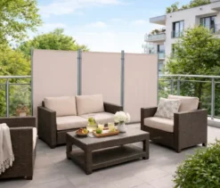 Leco Stellwand 3-teilig, Beige