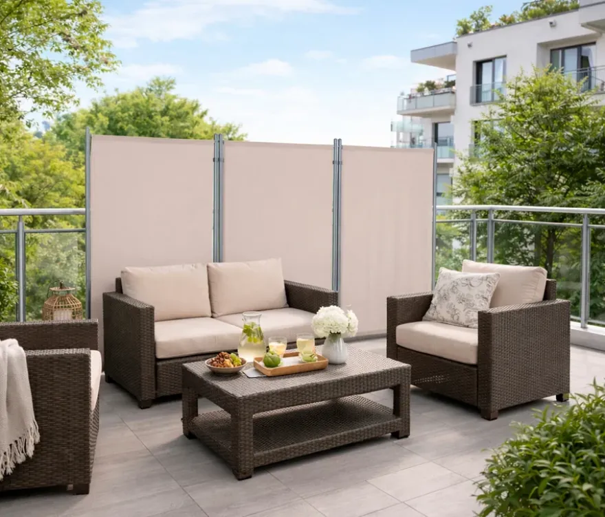 Leco Stellwand 3-teilig, Beige