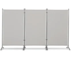 Leco Stellwand, 3-teilig, hellgrau