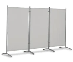 Leco Stellwand, 3-teilig, hellgrau