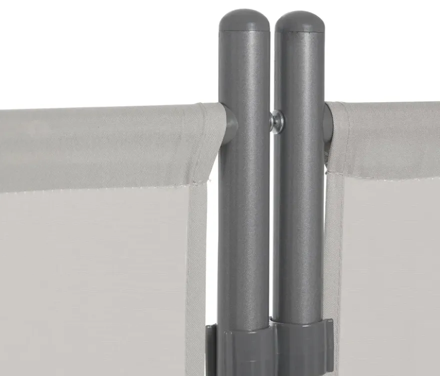 Leco Stellwand, 3-teilig, hellgrau