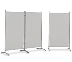 Leco Stellwand, 3-teilig, hellgrau