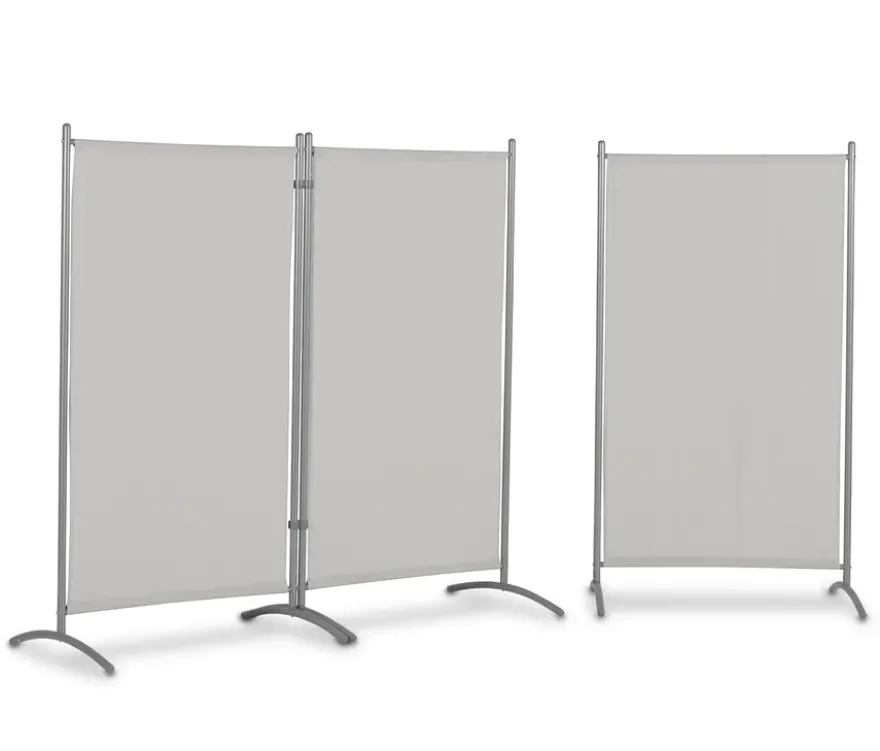 Leco Stellwand, 3-teilig, hellgrau
