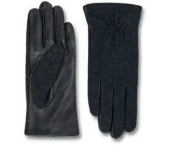 Lederhandschuhe im Materialmix