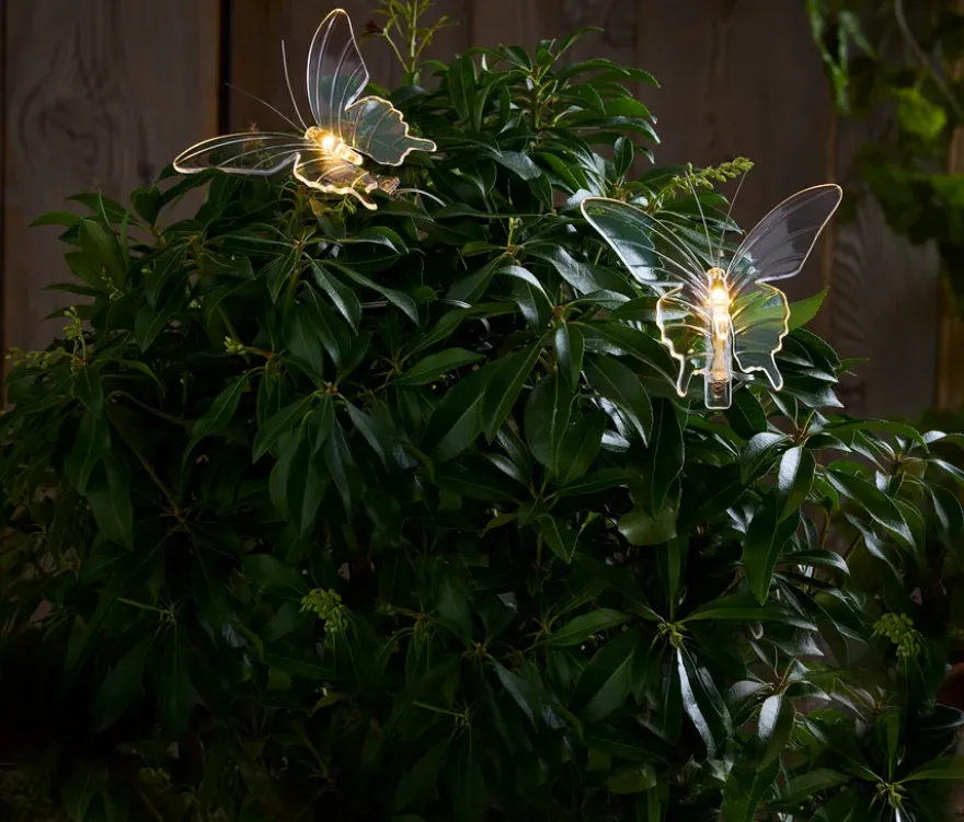 2 LED-Outdoor-Schmetterlinge