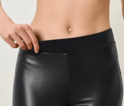 Leggings in Lederoptik