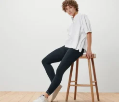 Leggings mit Spitzenborte