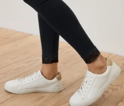 Leggings mit Spitzenborte