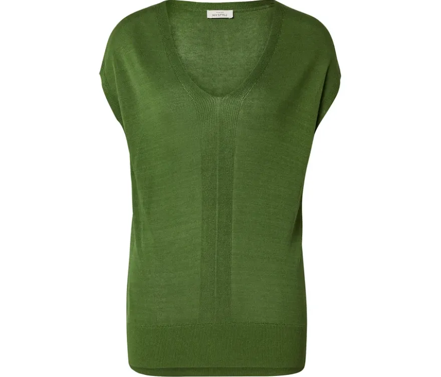 Leichtes Strickshirt, grün