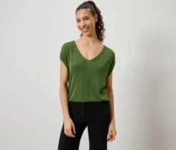 Leichtes Strickshirt, grün