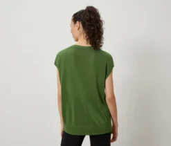 Leichtes Strickshirt, grün