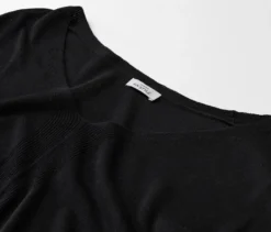 Leichtes Strickshirt, schwarz