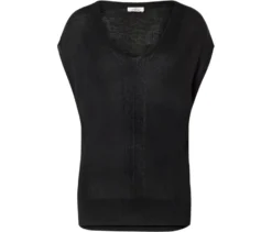 Leichtes Strickshirt, schwarz