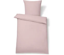 Leinen-Bettwäsche, rosé, Normalgröße