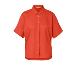 Leinenbluse, orange