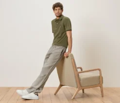 Leinen-Chino, beige
