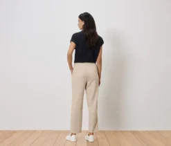 Leinenhose, creme