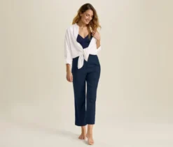 Leinenhose, navy