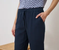 Leinenhose, navy
