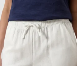 Leinenhose, weiß