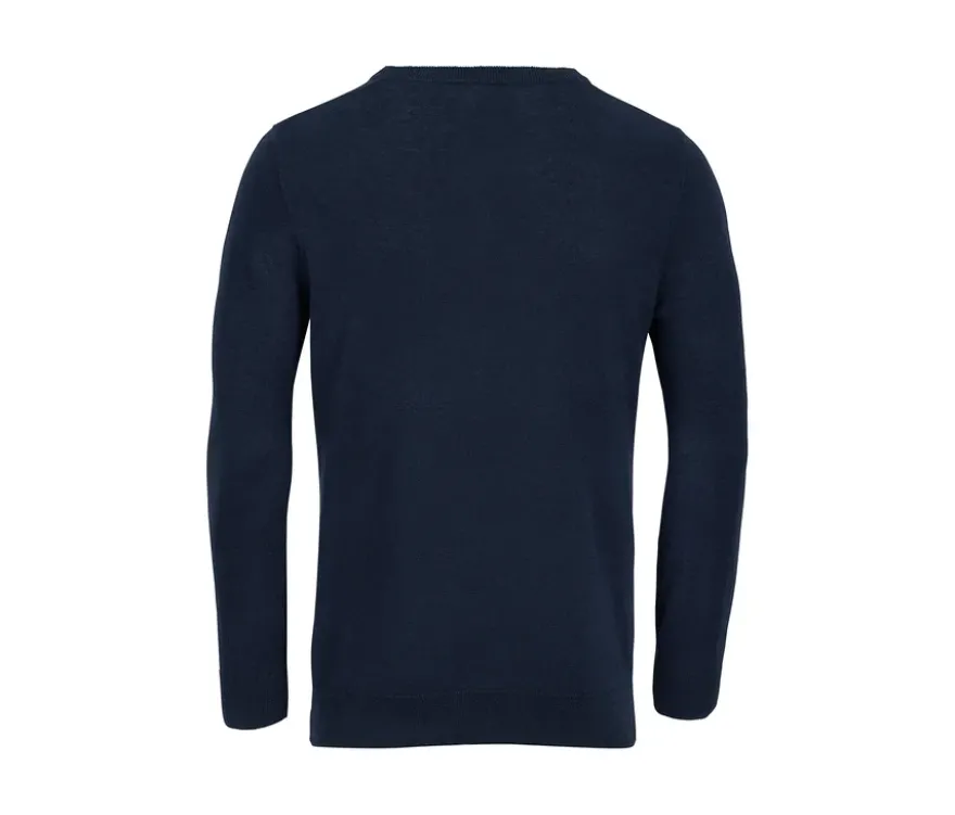 Leinen-Pullover, navy