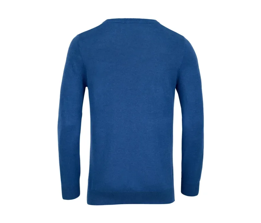 Leinen-Pullover, royalblau