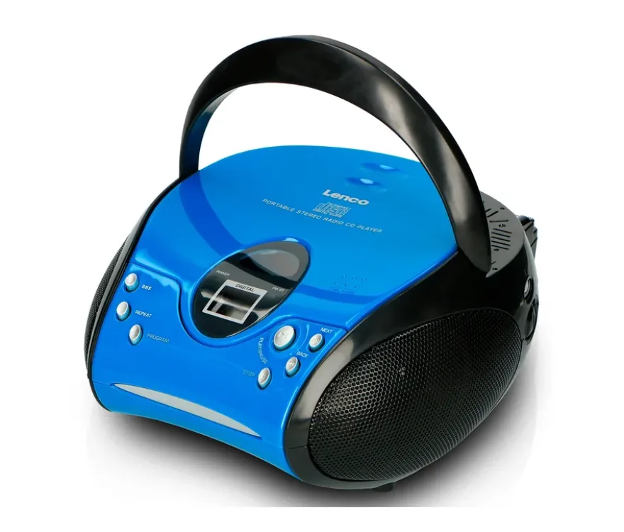 Lenco »SCD-24 Boombox« CD-Player mit Radio und Kopfhöreranschluss, blau