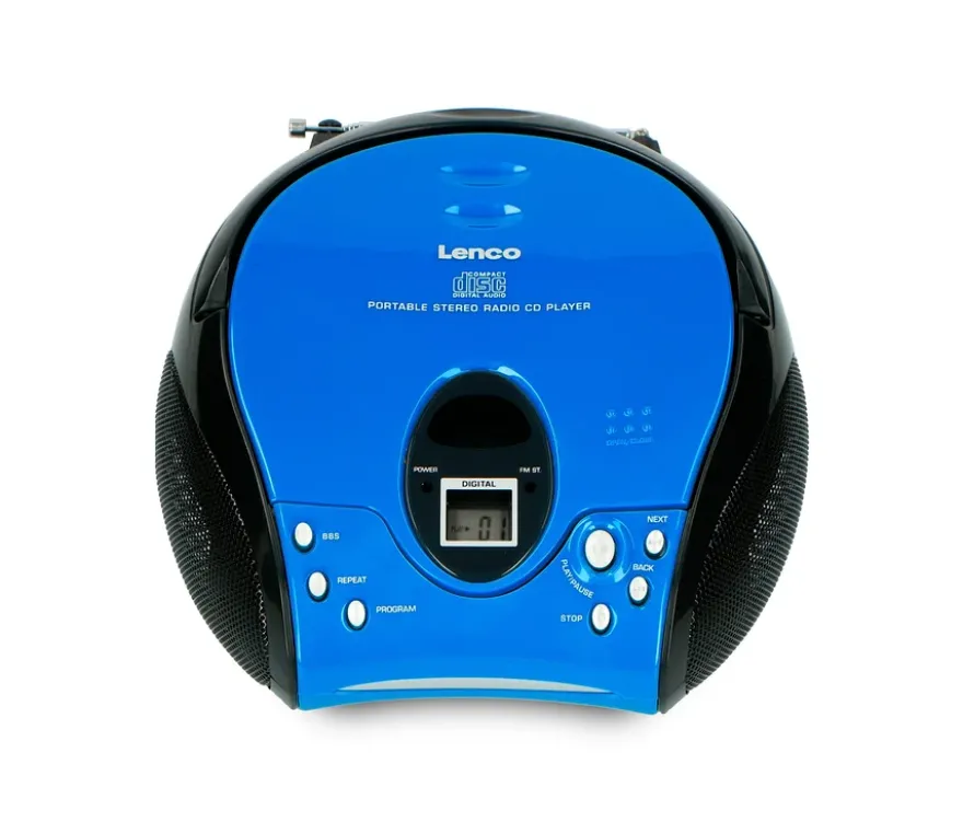 Lenco »SCD-24 Boombox« CD-Player mit Radio und Kopfhöreranschluss, blau