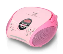 Lenco »SCD-24 Boombox« CD-Player mit Radio und Kopfhöreranschluss, pink