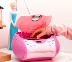 Lenco »SCD-24 Boombox« CD-Player mit Radio und Kopfhöreranschluss, pink