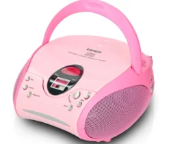 Lenco »SCD-24 Boombox« CD-Player mit Radio und Kopfhöreranschluss, pink
