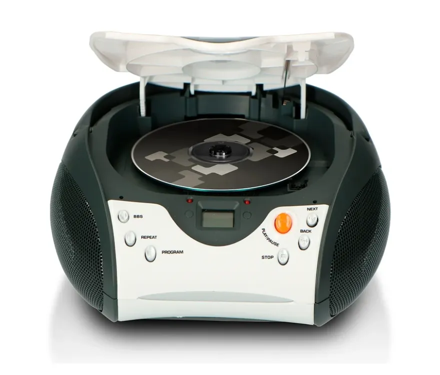 Lenco »SCD-24 Boombox« CD-Player mit Radio und Kopfhöreranschluss, weiß