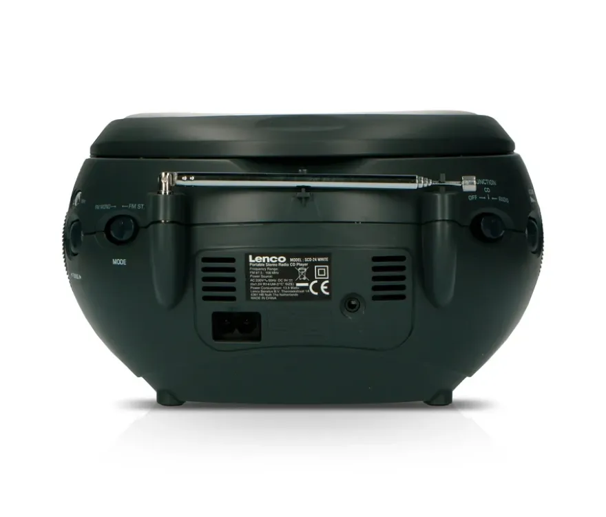 Lenco »SCD-24 Boombox« CD-Player mit Radio und Kopfhöreranschluss, weiß