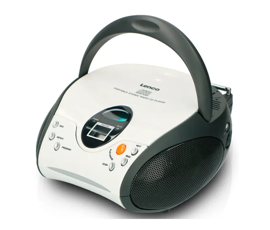 Lenco »SCD-24 Boombox« CD-Player mit Radio und Kopfhöreranschluss, weiß