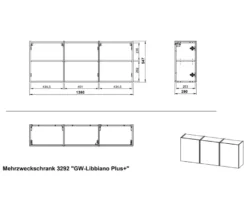 »Libbiano PLUS« Mehrzweckschrank, niedrig