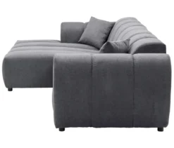 Longchair links mit Sofa 2-Sitzer rechts »Loftwave«, grau