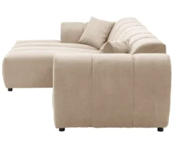 Longchair links mit Sofa 2-Sitzer rechts »Loftwave«, beige