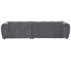 Longchair rechts mit Sofa 2-Sitzer links »Loftwave«, grau