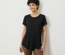 Longshirt, schwarz