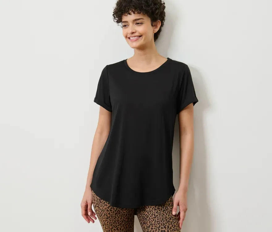 Longshirt, schwarz