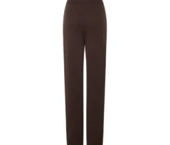 Loungewearhose mit Wolle und Kaschmir, dunkelbraun