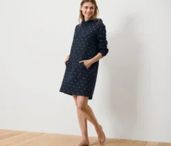 Loungewear-Kleid, Punkte