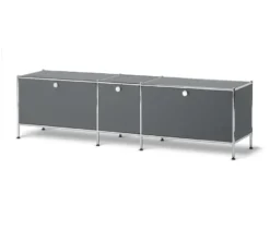 Lowboard »CN3« mit 3 Klappen, grau